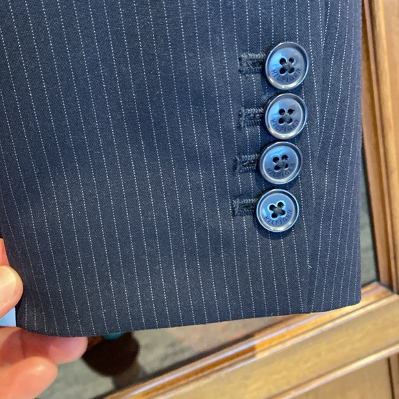 Tommy Hilfiger Blazer blue pinstripe size 12 - Picture 7 of 7